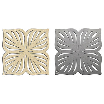 Double-Sided Blossom Coasters Set Of 4