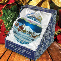 Hand Painted Scenic Glass Ornament Ball, Limited Edition - Traditional ...