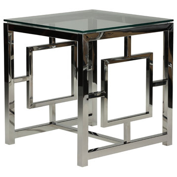 Cortesi Home Kamdyn Square Contemporary End Table