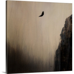 Transitional Prints And Posters Gallery-Wrapped Canvas Entitled Aloft, 16"x16"