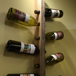 Reclaimed Barnwood Wine Rack - Products