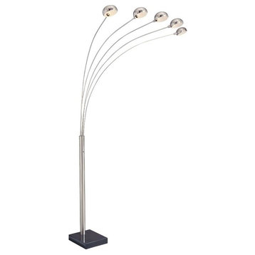 5-Lite Arch Lamp W/Marble Base Ps Type G 40Wx5