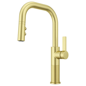 Pfister GT-529-MT Montay 1.8 GPM 1 Hole Pull Down Kitchen Faucet - Brushed Gold