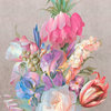 Bold Floral Bouquet Wallpaper 68 Sq.Ft., Pink, Roll