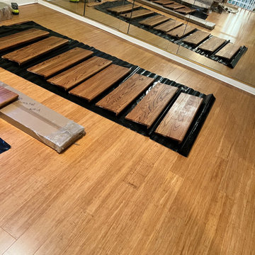 Engineered Hardwood Flooring Installation & Custom Stair Tread Renovation