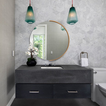 New Atherton Transitional in Metal and Stone