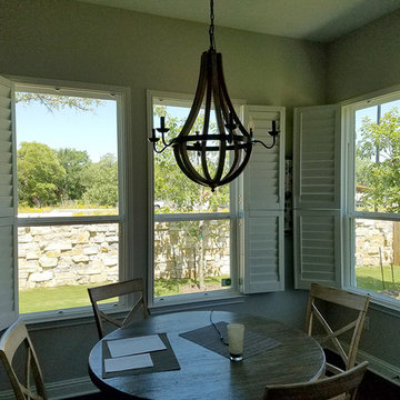 Double Hung Bi-fold shutters