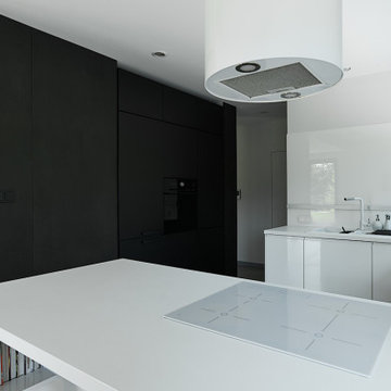 Kitchen in a loft style house interior in Rokietnica