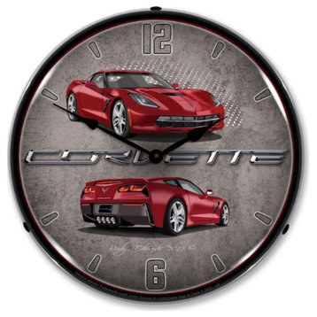 GMRE1502571 C7 Corvette Crystal Red Clock