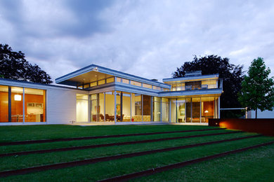 Inspiration for a contemporary exterior home remodel in Boston