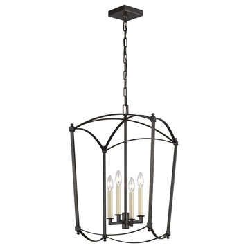 Generation Lighting, F3322/4SMS, Medium Lantern, Smith Steel