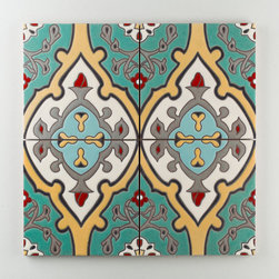 Handpainted: The Mediterranean Collection, Zuma in Warm Motif - Wall & Floor Tiles