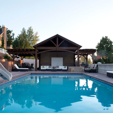 Timber Frame Pool House Pavilion & DIY Pergolas