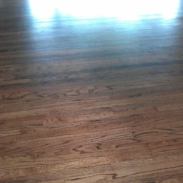Restore old wood floor, custom stained floor.