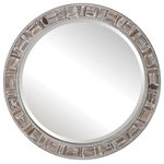 Uttermost - Uttermost 09576 Del Mar - 35.83" Round Mirror - Displaying A Coastal Style, This Round Mirror Features A Solid Wood Construction With A Pieced Driftwood Design And An Ivory Wash That Highlights The Natural Wood Grain. The Mirror Has A 1 1/4" Bevel.   Renee Wightman 29.3 x 29.3 x 0.2Del Mar 35.83"  Round Mirror Ivory Wash/Natural Wood Grain *UL Approved: YES *Energy Star Qualified: n/a  *ADA Certified: n/a  *Number of Lights:   *Bulb Included:No *Bulb Type:No *Finish Type:Ivory Wash/Natural Wood Grain