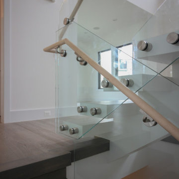 Project #80 | Mono-Beam Staircase with Glass Panels