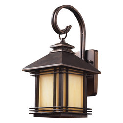 ELK Lighting - ELK Lighting Blackwell 1-Light Outdoor Sconce, Hazelnut Bronze - Outdoor Wall Lights And Sconces