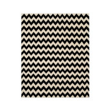 Ivory and Black Chevron Rug Living Rm.