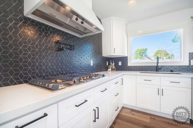 Example of a minimalist kitchen design in San Francisco