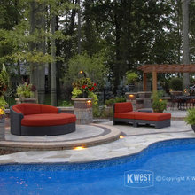 patio and pool