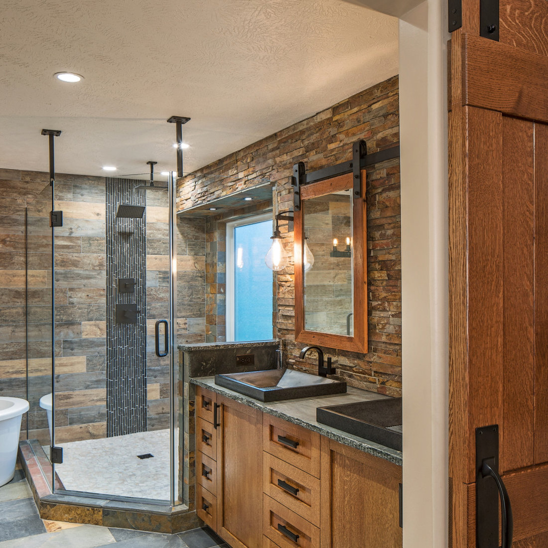 Rustic Master Bathroom