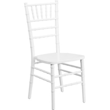 Flash Furniture Flash Elegance White Wood Chiavari Chair
