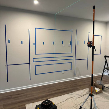 Luxury Fireplace Media Wall With Custom Cabinets in Charlotte