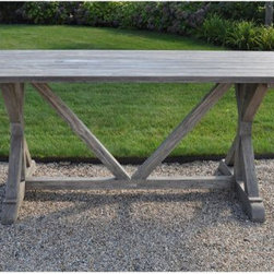 Kingsley-Bate Brussels Rectangular Dining Table - Outdoor Dining Tables