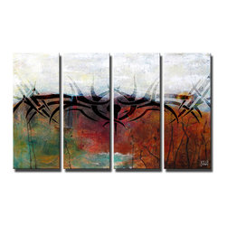 Ready2HangArt - "Born2BWild XXVI" Canvas Wall Art, 4-Piece Set - Prints And Posters