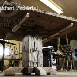 Reclaimed Wood (Sqaure) Pedestal Table - Products