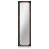 Furniture of America Otto Metal Framed Standing Mirror in Sand Black Finish
