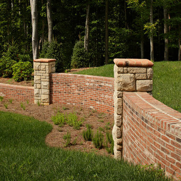 Old Georgian Tudor Brick & Cumberland Savannah Stone Home - Tennessee
