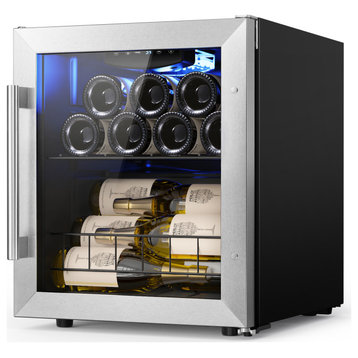 Yeego wine cooler refrigerator Freestanding 12 Bottles Buit-in Mini Fridge