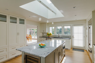 Kitchen - mid-sized kitchen idea in New York