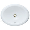 P7191OW Overmount Porcelain Vanity Bowl, White