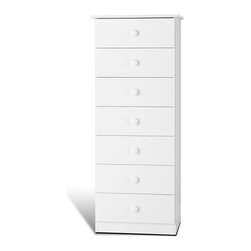 Prepac Edenvale White 7-Drawer Lingerie Chest - Dressers