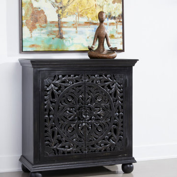 Yasmine Boho 2 Door Accent Cabinet