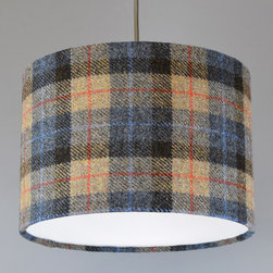Harris Tweed Natural Check Lamp Shade - Lampshades