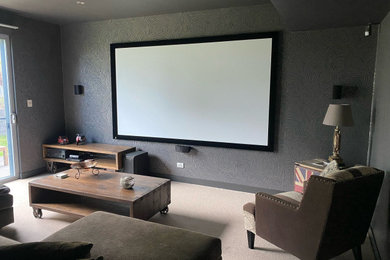 Inspiration for a home theatre in Sunshine Coast.