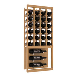 Wine Racks America - CellarVue Ponderosa Pine Showcase Wine Rack, Pine Unstained - Wine Racks