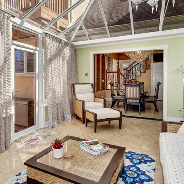 Sunroom with a full panoramic view