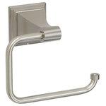 Designers Impressions - 400 Series Satin Nickel Euro Toilet Paper Holder - Series: 400 Series