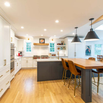 Transitional Sub Zero Wolf Kitchen Remodel & Expansion