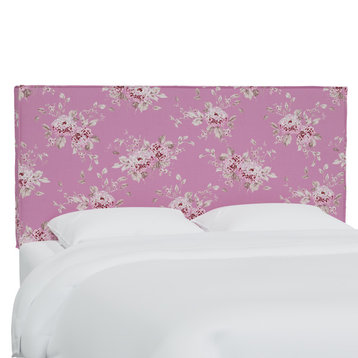 Rachel Ashwell Slipcover Headboard, Sc Berry Bloom Hot Pink, California King