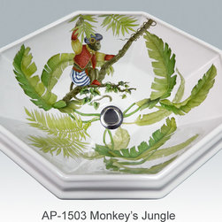 Hand Painted Drop-in Sinks by Atlantis Porcelain Art - Products