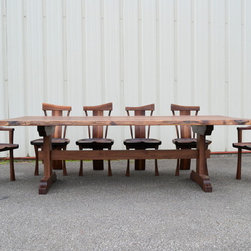 Live Edge Walnut Dining Set - Dining Sets