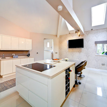 Gloss Ivory Kitchen Installed in Stalybridge, Tameside