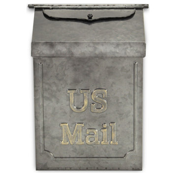 Wiselle Glossy Galvanized Mail Box