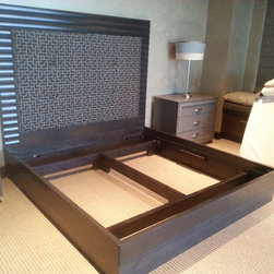 Custom Platform Bed to Accomodate a Swiss Sleep System - Platform Beds