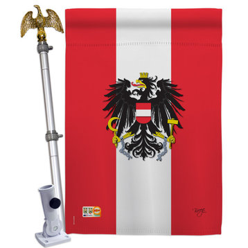 Austria Flags of the World Nationality House Flag Set